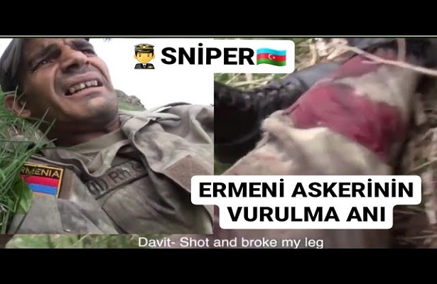 Azerbaycan Askerinin sniper ile Ermeni Askerini Avlamas (Video)