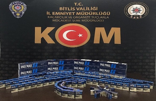 Bitlis’te 250 paket kaçak sigara ele geçirildi