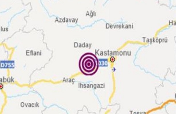 Kastamonu merkezde korkutan deprem