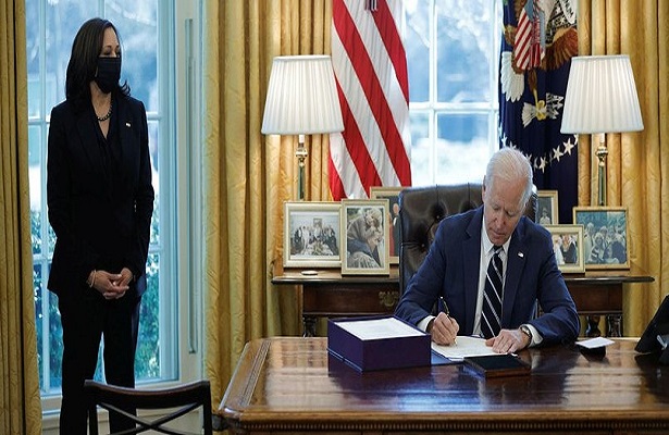 ABD Başkanı Biden 1,9 trilyon dolarlık Kovid-19 ekonomik destek paketini imzaladı