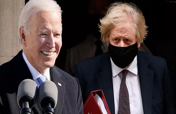 İngiltere Başbakanı Johnson ABD Başkanı Biden ile telefonda görüştü