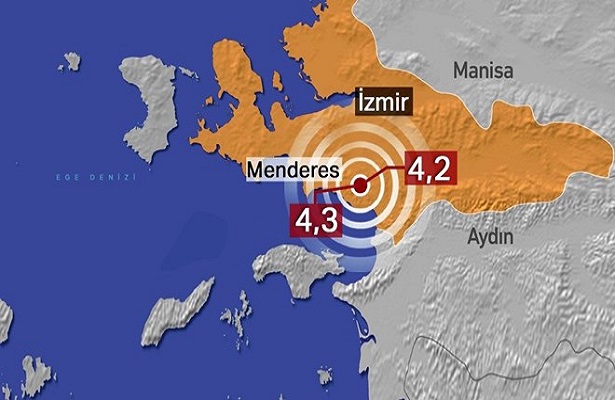 İzmir’in Menderes ilçesinde art arda depremler