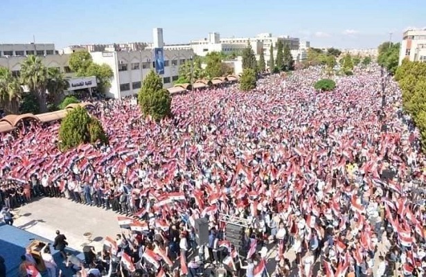 Suriye Halkından Cumhurbaşkanına Destek