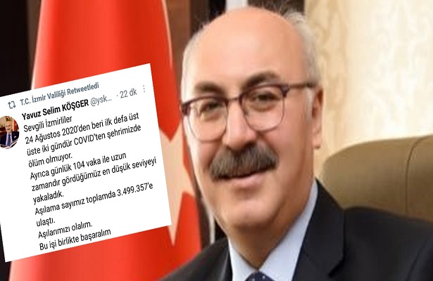 Vali Köşger, İzmirlilere müjdeli haberi verdi!