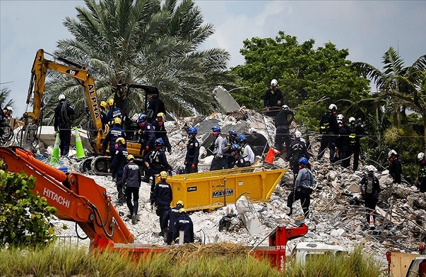 Miami’de çöken 13 katlı binada ölenlerin sayısı 36’ya çıktı