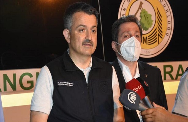 Tarım ve Orman Bakanı Pakdemirli: Son ateş sönene kadar devam