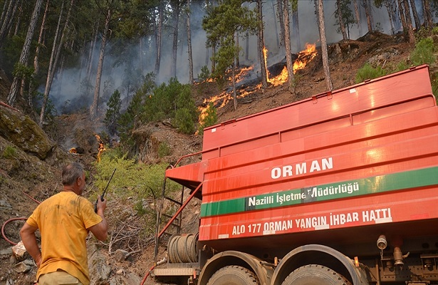 Karacasu ve Bozdağan’daki orman yangınları kontrol altına alındı