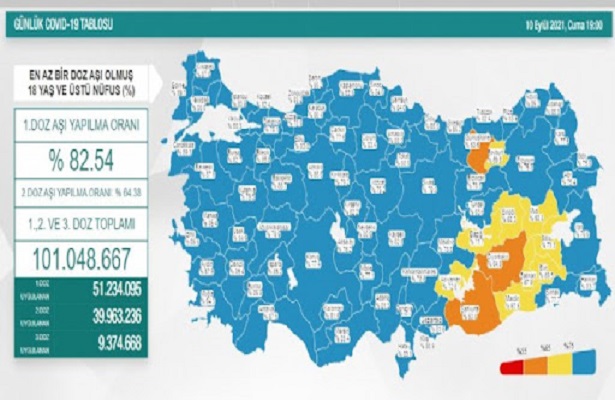 Erzurum ve Yozgat da mavi oldu