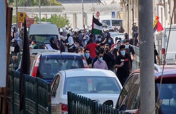 HARLİFE REJİMİ MANAMA’DA İSRAİL KARŞTI PROTESTOLARI BASTIRDI+VİDEO