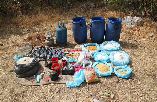 Adıyaman kırsalında PKK’ye ait gömülü halde malzeme ele geçirildi