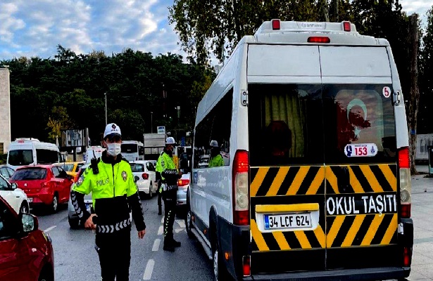 İstanbul’da okul servislerine yönelik denetim gerçekleştirildi