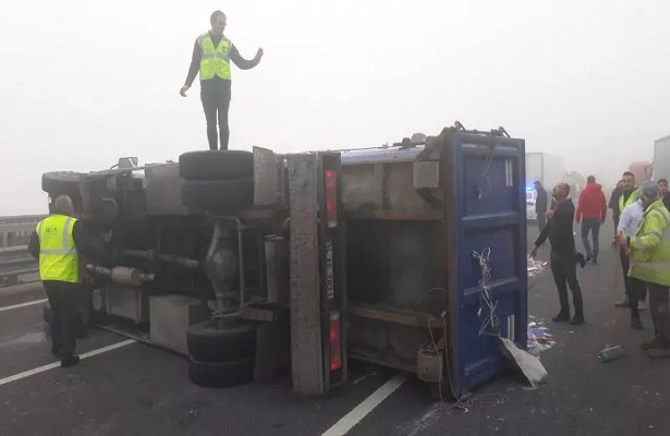 Kuzey Marmara Otoyolu’nda kaza! Uzun araç kuyrukları oluştu