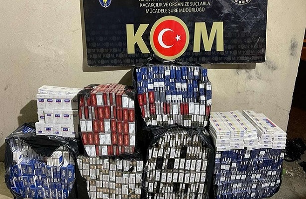 Batman’da binlerce paket kaçak sigara ele geçirildi