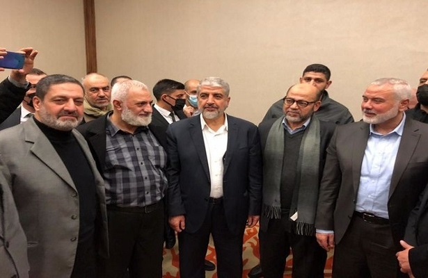 Hamas lideri İsmail Heniyye ile Tevhid Hareketi Lideri Bilal Şaban İstanbul’da