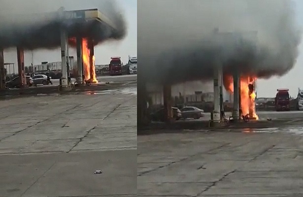 Şanlıurfa’da akaryakıt istasyonunda yangın çıktı