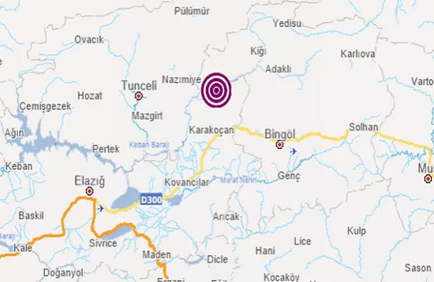 Elazığ’da 3,5 büyüklüğünde deprem