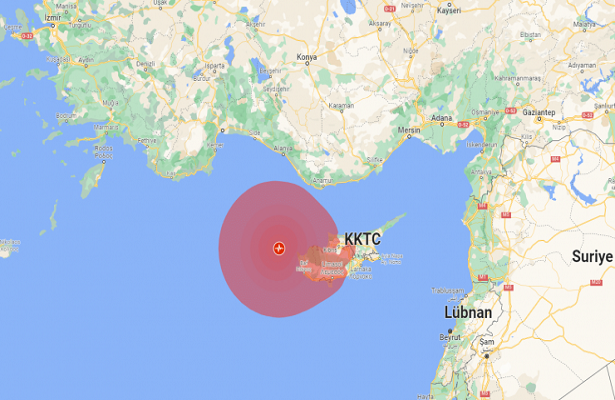 Akdeniz’de Kıbrıs açıklarında 6,4 büyüklüğünde deprem