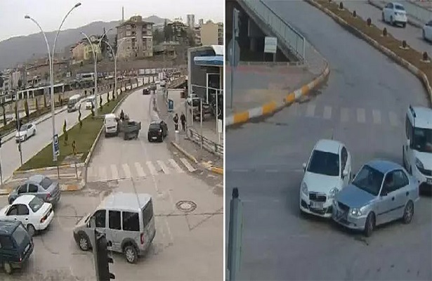 Samsun, Kastamonu ve Tokat’taki trafik kazaları KGYS kameralarına yansıdı