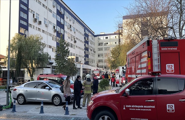 Ege Üniversitesi Hastanesi’nde çıkan yangın söndürüldü