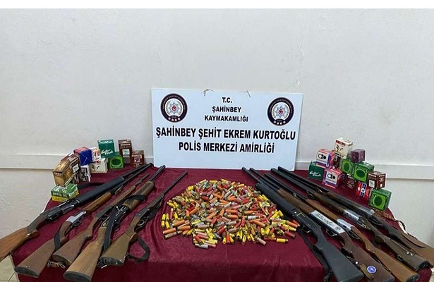 Gaziantep’te ruhsatsız silah operasyonu: 2 gözaltı