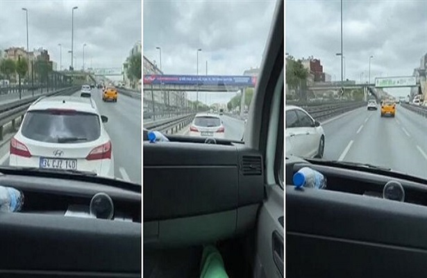 Ambulansa yol vermeyen sürücüye 623 lira ceza kesildi