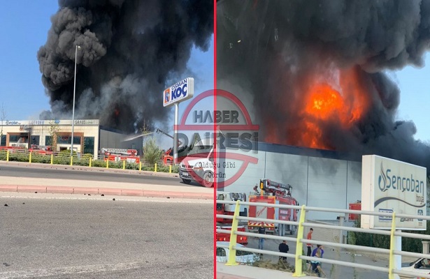 Konya’da OSB’de yangın