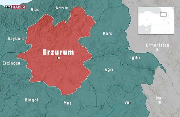 Erzurum’da 4,3 büyüklüğünde deprem