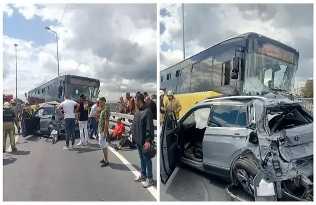 İstanbul’da İETT otobüsü çok sayıda araca çarptı