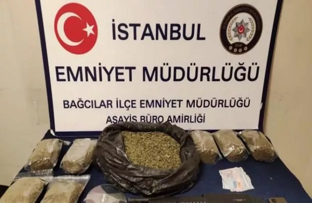 Bağcılar’da uyuşturucu operasyonu: 7 kilo bonzai ele geçirildi