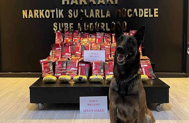 Hakkâri’de 47 kilo uyuşturucu ele geçirildi