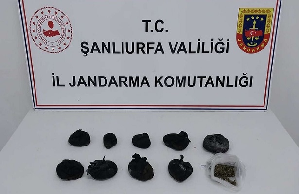 Şanlıurfa’da inşaat alanında uyuşturucu madde ele geçirildi