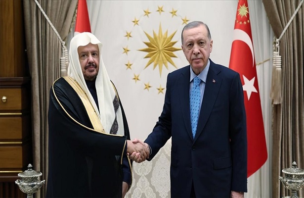 Cumhurbaşkanı Erdoğan Suudi Arabistan Şura Meclisi Başkanı Al Şeyh’i kabul etti