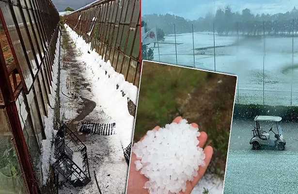 Antalya’da dolu yağışı etkili oldu