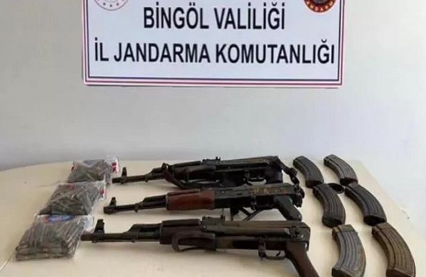 PKK’ya ait 3 kalaşnikof piyade tüfeği bulundu