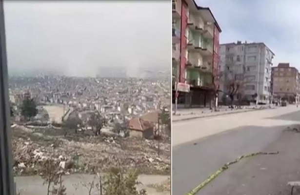 Malatya’da deprem anı kameralarda