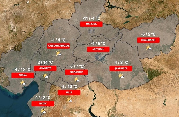 Deprem bölgesinde hava nasıl olacak?