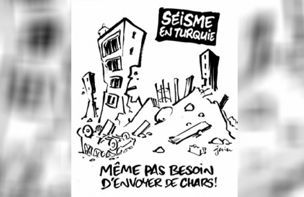 Fransız Charlie Hebdo dergisi Türkiye’deki depremle alay etti