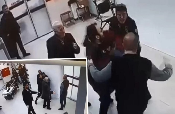 Hastanede güvenlik görevlisine ‘kırmızı alan’ saldırısı