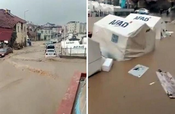 Malatya’daki yoğun yağışlar sele neden oldu