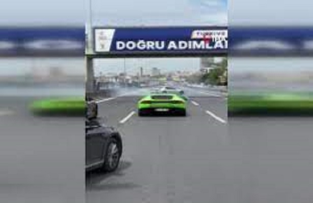 E-5’te drift atılan anlar kamerada