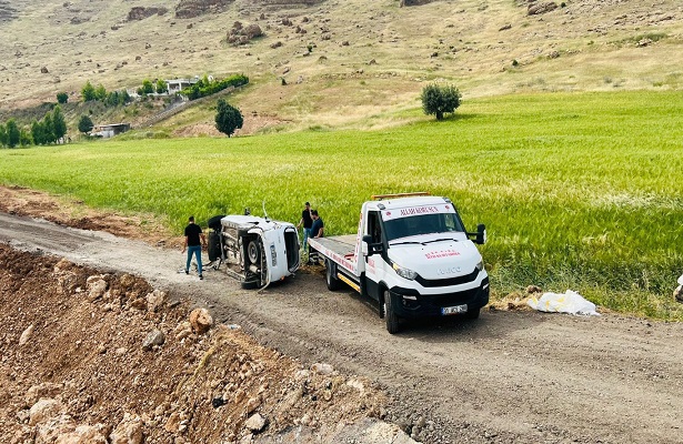 Mardin’de trafik kazası: 2 yaralı