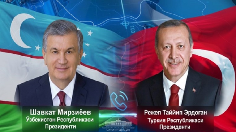 Türkiye Cumhurbaşkanı Erdoğan, Özbekistan Cumhurbaşkanı Mirziyoyev ile telefonda görüştü