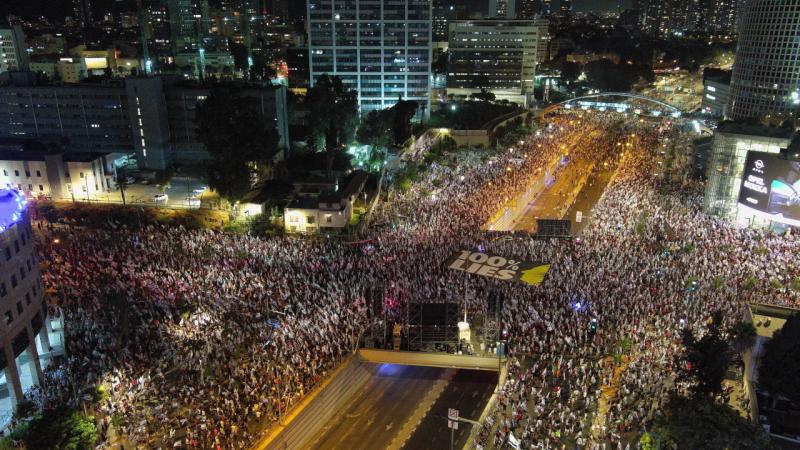 İsrailliler protestoların 31. haftasında yine sokaklara indi