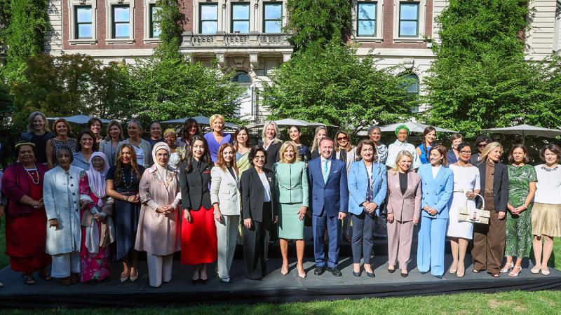 Emine Erdoğan, Jill Biden’ın ev sahipliğinde lider eşleri ile bir araya geldi