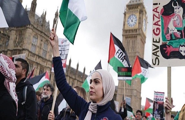 Londra Halkından Filistin’e Destek İçin Büyük Yürüyüş