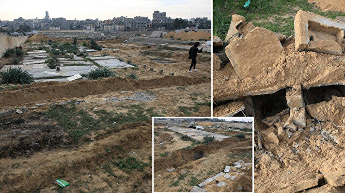 İşgalci İsrail ordusu mezarlıkları talan etti: Ölülerden ne istediniz?