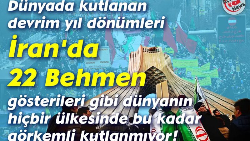 İran`da 22 Behmen gösterileri gibi dünyanın hiçbir ülkesinde bu kadar görkemli kutlanmıyor!