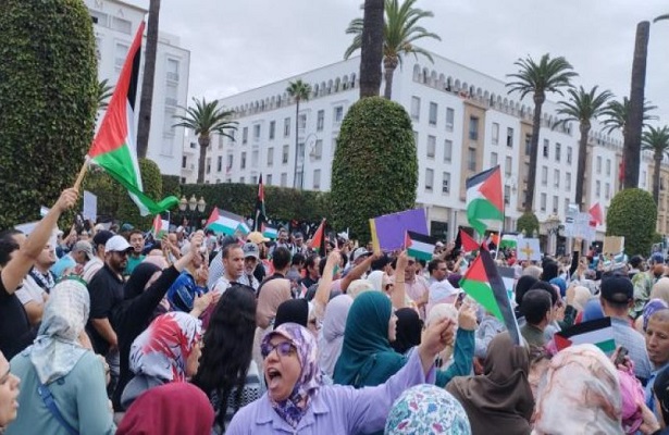 Fas’ta Gazze’ye Destek İçin 52 Şehirde Halk Gösterileri Düzenlendi