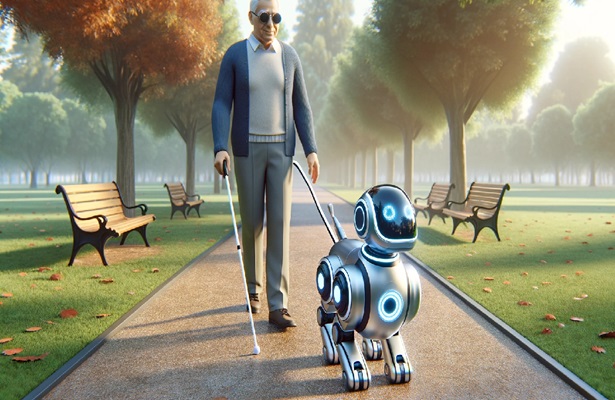 Çin, görme engelli insanlar için yapay zeka destekli robot köpek geliştirdi!
