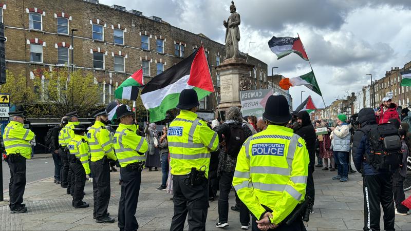 İngiltere’de halk 48 noktada Filistin’e destek için yürüdü